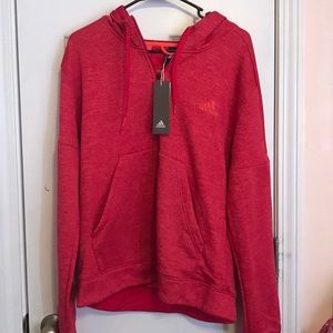 Red adidas hoodie
